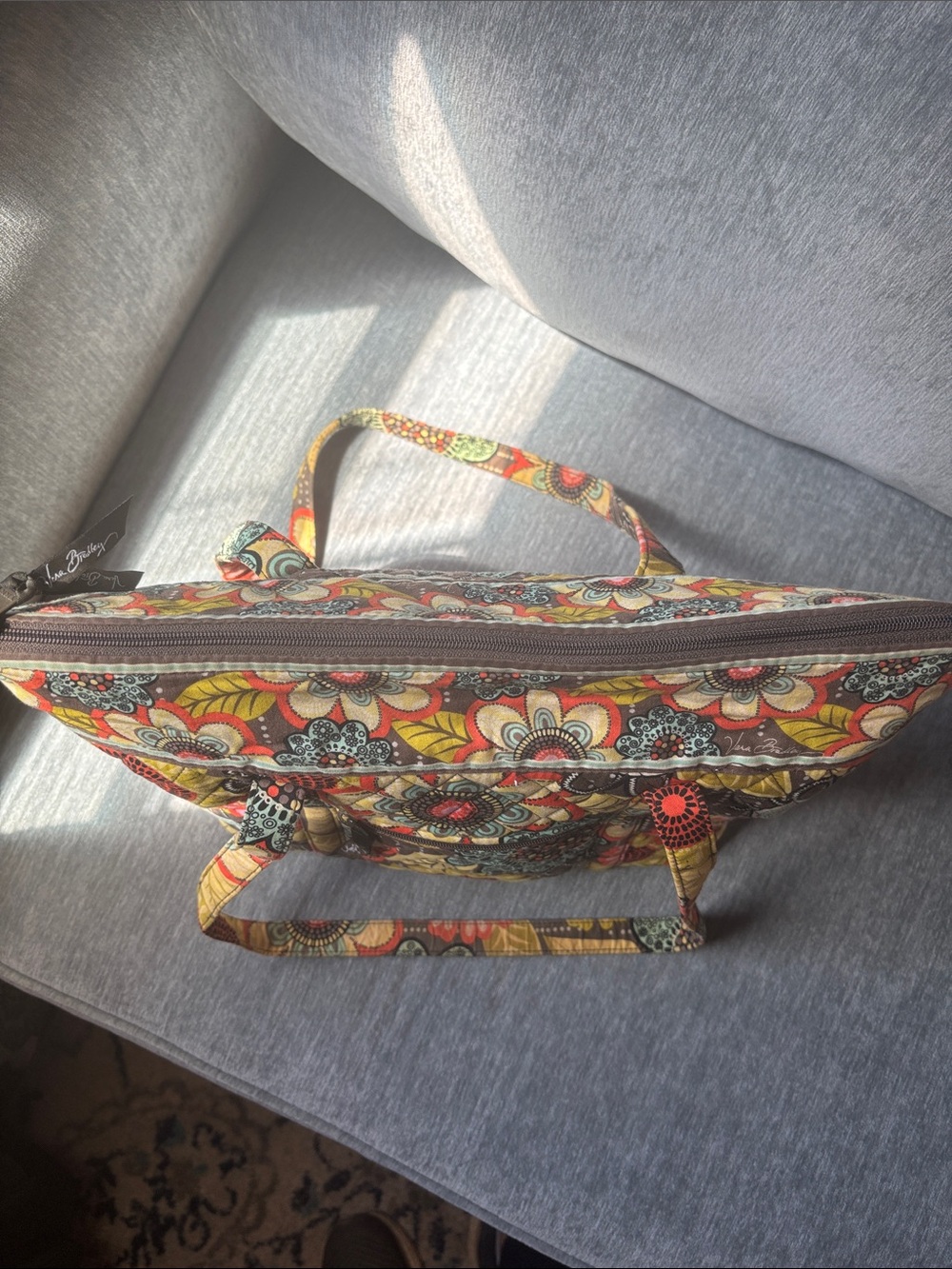 Vera Bradley Quilted Floral Tote - Picture 6 of 6